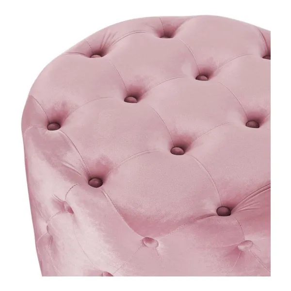 Pacelšanas Pedālis DKD Home Decor Rozā Velvet Koks MDF Glam (2 pcs)