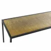 Salė DKD Home Decor Juoda Auksinis 110 x 25 x 84 cm