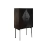 Sivupöytä DKD Home Decor Musta Tummanruskea Metalli Mangopuu 84 x 43 x 153,5 cm