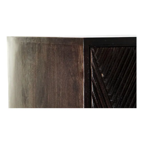 Устройство DKD Home Decor Чёрный Темно-коричневый Металл Древесина манго 84 x 43 x 153,5 cm