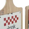 Вешалка на ножке DKD Home Decor Sarkans Koks Metāls (2 pcs) (21 x 5 x 45 cm)