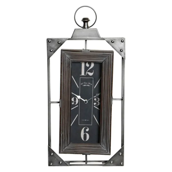 Seinäkello DKD Home Decor Loft Puu Rauta (29 x 6.5 x 61 cm)