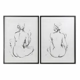 Картина DKD Home Decor 70 x 2,5 x 90 cm Женщина современный (2 штук)