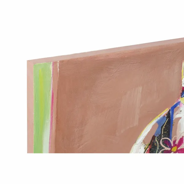 Canvas DKD Home Decor Pinewood Canvas 80 x 2,8 x 80 cm