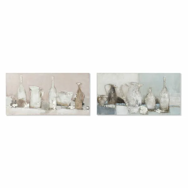 Canvas DKD Home Decor Pinewood Canvas 120 x 3,8 x 60 cm
