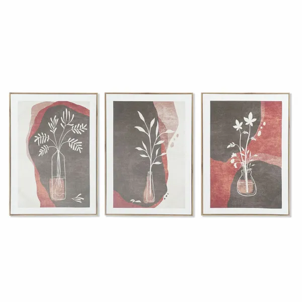 Kangas DKD Home Decor Kangas Puu MDF 50 x 3 x 70 cm (3 Kappaletta)