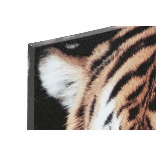 Drobė DKD Home Decor Pušis Drobė 150 x 2 x 80 cm Tigras