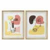 Glezna DKD Home Decor Stikls Koks MDF 55 x 2 x 70 cm