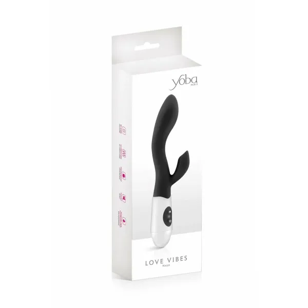 G-Spot Vibrator Yoba Black Silicone