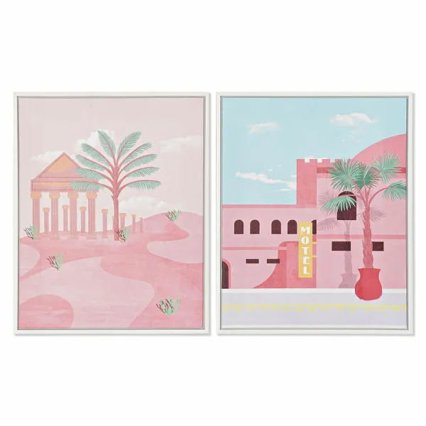 Kangas DKD Home Decor polystyreeni Kangas 40 x 2,5 x 50 cm