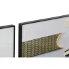 Набор из трех картин DKD Home Decor Алюминий Деревянный MDF 240 x 3 x 80 cm (3 Предметы)