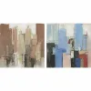 Canvas DKD Home Decor Ciedra Canvas 100 x 2,4 x 100 cm