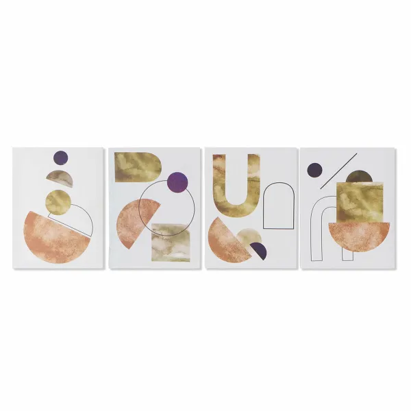 Canvas DKD Home Decor Canvas Koks MDF 30 x 1,8 x 40 cm (4 Daudzums)