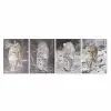 Canvas DKD Home Decor Canvas MDF Wood 50 x 1,8 x 70 cm
