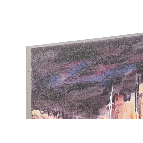 Canvas DKD Home Decor Canvas MDF Wood 80 x 3 x 80 cm