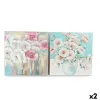 Kangas DKD Home Decor Mäntypuu Kangas 99,5 x 3,5 x 99,5 cm (2 Kappaletta)
