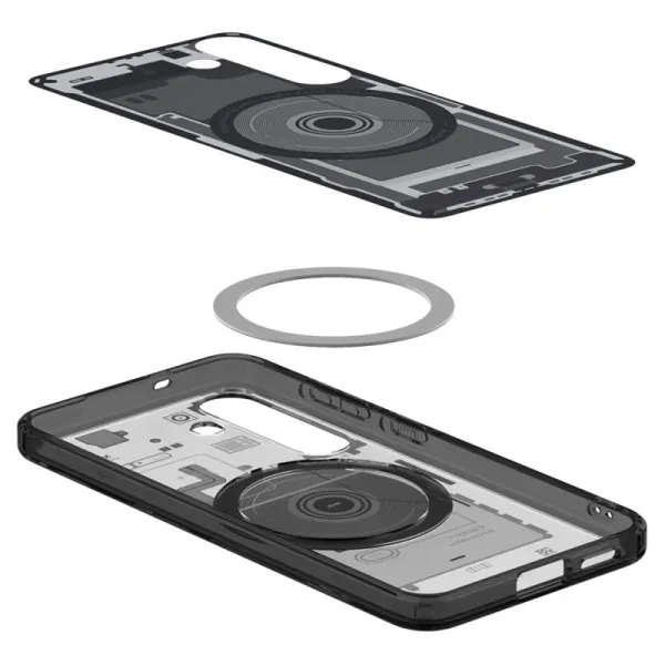 Spigen Ultra Hybrid Mag MagSafe - Case for Samsung Galaxy S25 (Zero One Black)