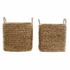 Grozs DKD Home Decor Brūns Dabisks niedres (2 Daudzums)