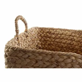 Набор корзин DKD Home Decor Коричневый Натуральный тростник (2 Предметы)