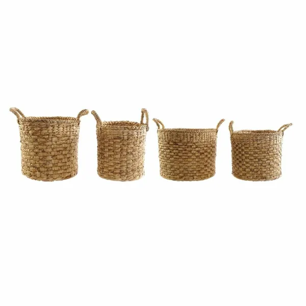 Grozs DKD Home Decor Brūns Dabisks Džuts Džuta (4 Daudzums)