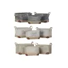 Multi-purpose basket DKD Home Decor Beige Grey Light brown 40 x 30 x 24 cm Wood 3 Pieces (3 Units)