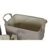 Monikäyttöinen kori DKD Home Decor Beige Harmaa Vaaleanruskea 40 x 30 x 24 cm Puu 3 Kappaletta (3 osaa)