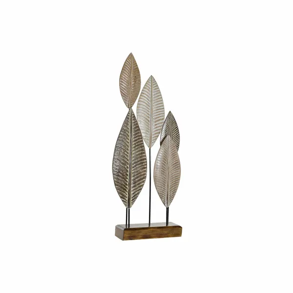 Декоративная фигура DKD Home Decor Бамбук Железо Листья (33 x 10 x 81 cm)