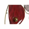 Sienų dekoracija DKD Home Decor Raudona Juoda Auksinis Metalinis (123 x 10 x 65 cm)