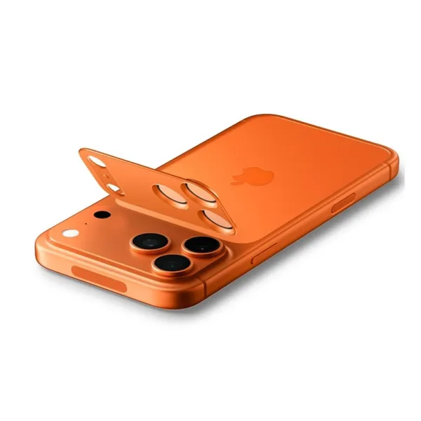 Spigen Optik Pro XL Glas.TR EZ Fit - iPhone 17 Pro Lens Protector (Orange)