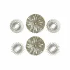 Mirror Set DKD Home Decor Wall polypropylene Golden Mirror (2 pcs) (35 x 3.5 x 35 cm)