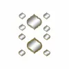 Spoguļu Komplekts DKD Home Decor spogulis Bronza polipropilēns (50 x 3 x 55 cm) (2 pcs)