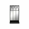 Peili kiinnikkeellä DKD Home Decor Musta Metalli Peili 40 x 12 x 80 cm
