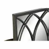 Mirror with Mounting Bracket DKD Home Decor Black Metal Mirror 40 x 12 x 80 cm
