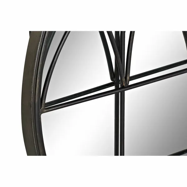 Wall mirror DKD Home Decor Black Modern 76 x 4 x 76 cm