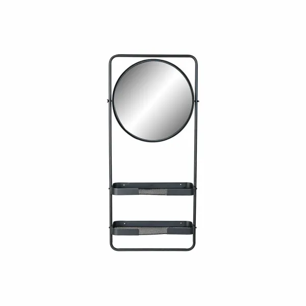 Sieninis veidrodis DKD Home Decor Juoda 55 x 20 x 120 cm