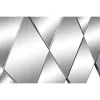 Настенное зеркало DKD Home Decor Чёрный современный ромбы 120 x 2 x 80 cm