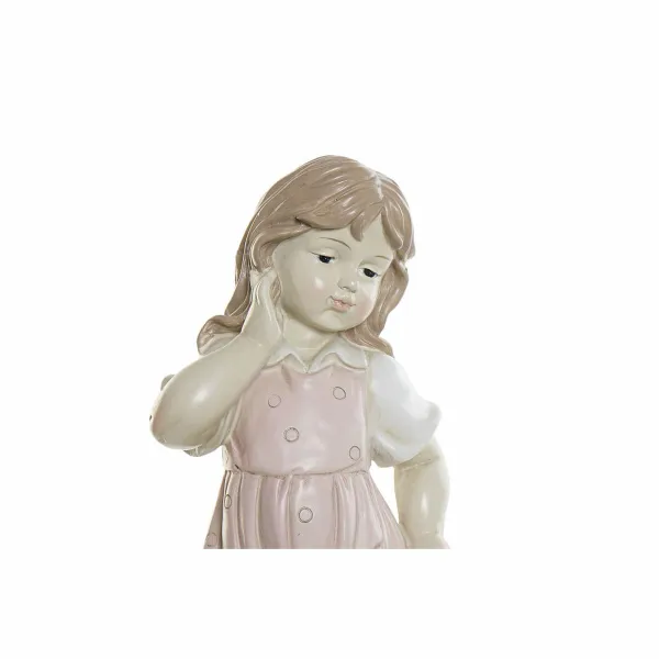 Dekoratīvās figūriņas DKD Home Decor Zils Rozā Sveķi Bērns (26.5 x 16.5 x 44.5 cm) (2 pcs)