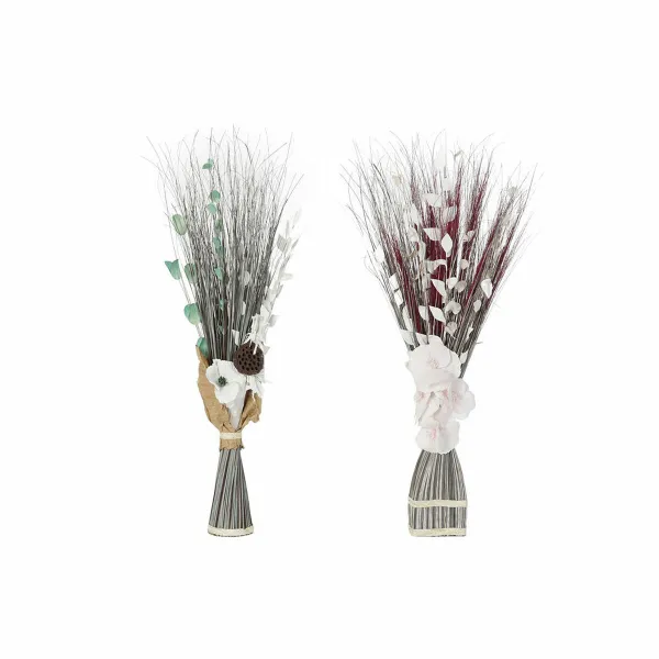 букет DKD Home Decor Цветы Кокосовое волокно (2 pcs) (35 x 20 x 100 cm)
