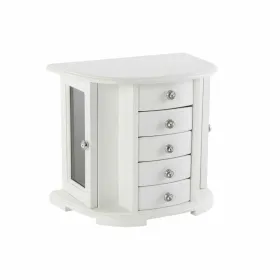 Шкатулка DKD Home Decor Велюр романтик Зеркало Деревянный MDF (26 x 18 x 23 cm)