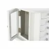 Шкатулка DKD Home Decor Велюр романтик Зеркало Деревянный MDF (26 x 18 x 23 cm)