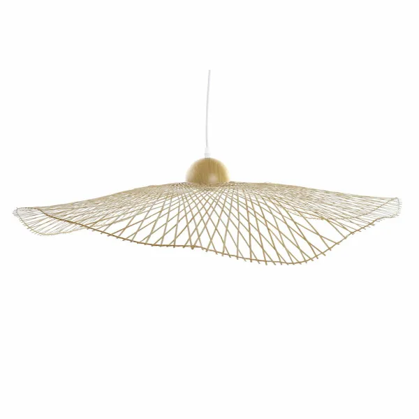 Потолочный светильник DKD Home Decor Бамбук Соломенная шляпа с большими полями (88 x 88 x 17 cm)