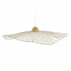 Потолочный светильник DKD Home Decor Бамбук Соломенная шляпа с большими полями (88 x 88 x 17 cm)