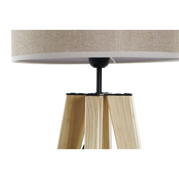 Pöytälamppu DKD Home Decor Beige Puu Ruskea 220 V 50 W 30 x 30 x 69 cm
