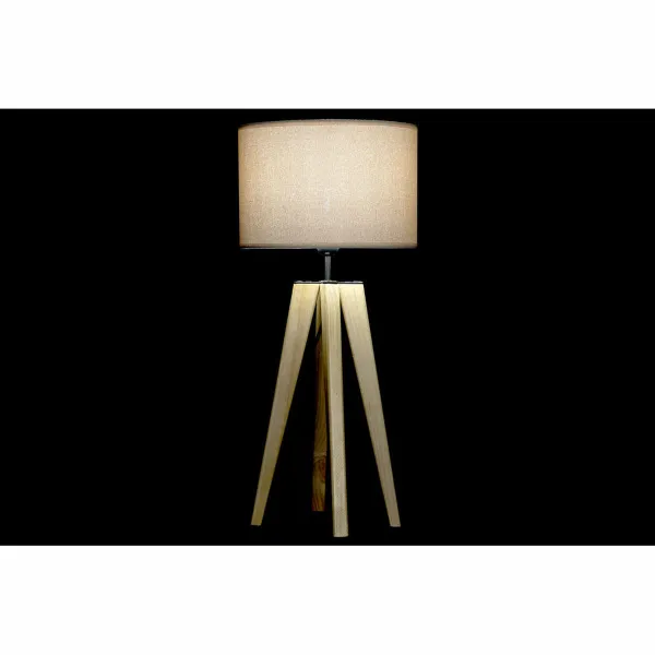 Pöytälamppu DKD Home Decor Beige Puu Ruskea 220 V 50 W 30 x 30 x 69 cm