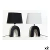 Настольная лампа DKD Home Decor Керамика Чёрный полиэстер (20 x 20 x 31 cm) (2 pcs)