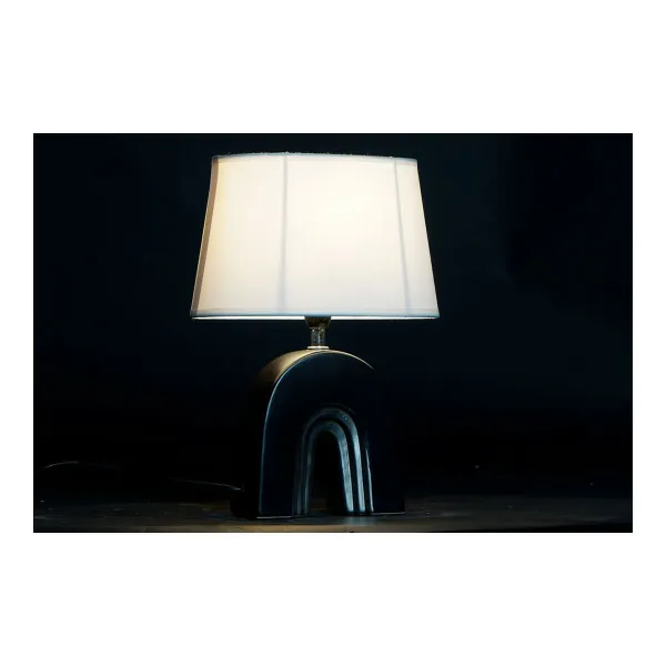 Настольная лампа DKD Home Decor Керамика Чёрный полиэстер (20 x 20 x 31 cm) (2 pcs)