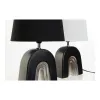 Настольная лампа DKD Home Decor Керамика Чёрный полиэстер (20 x 20 x 31 cm) (2 pcs)