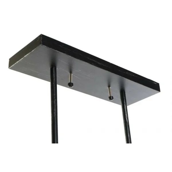 griestu gaismas DKD Home Decor Stikls Melns Brūns Alumīnijs (50 x 8 x 21 cm)