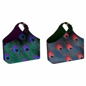 Magazine rack DKD Home Decor Polyester (2 pcs) (45 x 20 x 40 cm)