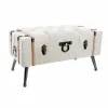 Taburetė DKD Home Decor   Ruda Juoda Rusvai gelsva Medžio Medžio MDF 82 x 42 x 43 cm